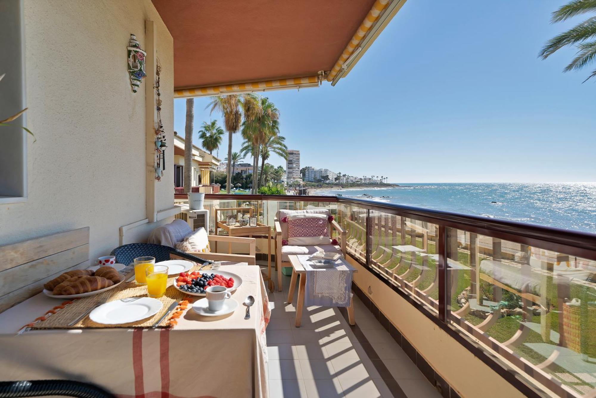 Casa Mar Apartamento Front Beach Con Wifi, Piscina, Padel Y Tenis - Lubina Del Sol Sitio de Calahonda Exterior foto